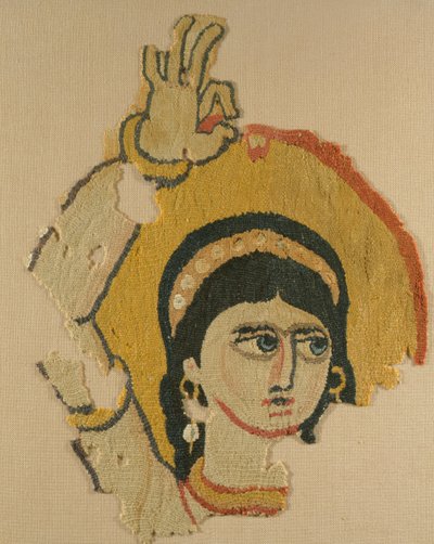 Head of a Dancer, Tapestry by Coptic